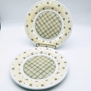 Set of 2 Vintage Demdaco Devonshire Place Woodsong Designs Plates
